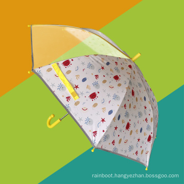 Reflective Safe Hand-Protected Design Cartoon Kids Umbrella